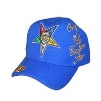 Casquette de baseball 100 % coton avec visière incurvée style Dobby, motif lettres logo personnalisé, pour Loge Maçonnique, motif Shadow, Commande Étoile Orientale Courante