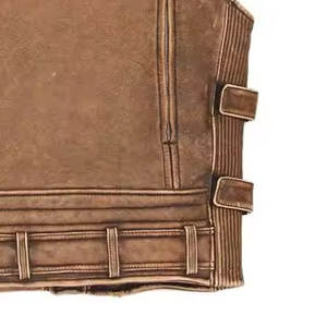 Gilet de moto pour hommes en cuir véritable Équipement de moto Factory Direct Custom Fit disponible - Product Image 6