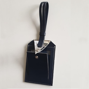 Special Bag Parts & Accessories Leather Luggage Tags with Flap & Strap Personalized Name ID Card for <b>Suitcase</b> & Luggage - Product Image 1