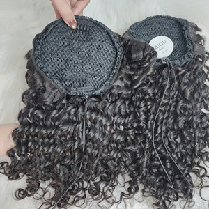 Extensiones de Cabello de Cola de Caballo de Vietnam, 100% Cabello Humano Vietnamita Virgen para Mujeres Negras - Product Image 5