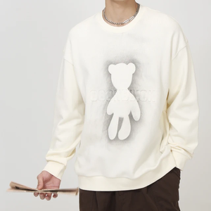 Nouveau design de sweatshirts d'extérieur pour hommes hiver OEM prix bon marché sweatshirts teints en couleur unie - Product Image 1