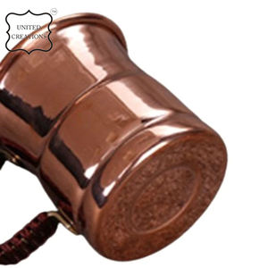 Taza de botella de cobre clásica de mula de Moscú de alta calidad martillada, taza de bebida fría con asa de viaje, taza de cobre - Product Image 4