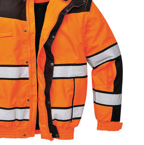 Sudadera CON CAPUCHA DE SEGURIDAD reflectante de alta visibilidad para hombres Calentador de tráfico Ropa DE SEGURIDAD Ropa DE TRABAJO Uniforme Hi Vis Chaqueta de invierno - Product Image 2