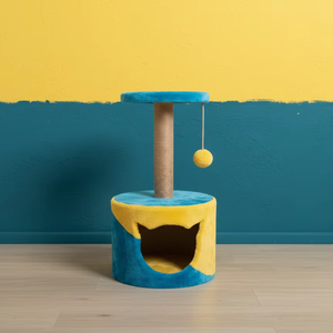 Arbre à chat Amistar Honey Classic en jute écologique de haute qualité avec plusieurs niveaux pour toutes les races et tailles de chats - Product Image 2