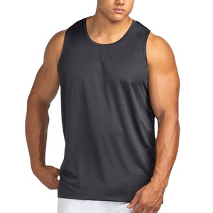 Camiseta sin mangas de moda urbana para hombre, con corte, de secado rápido, antiencogimiento, para gimnasio, entrenamiento, jersey, corte largo, ideal para verano. - Product Image 5