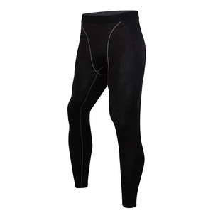 Pantalon de compression haute élasticité avec taille élastique et motif imprimé pour l'entraînement physique masculin et le soutien musculaire - Product Image 1