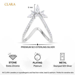 Anillo de Plata de Ley 925 de Primera Calidad para Hombre, Chapado en Rodio con Diamante Corte Pera, Joyería de Regalo - Product Image 5