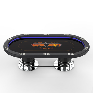 Table de Poker professionnelle 10 places Casino qualité ovale Poker jeu 1pc Table personnalisée 94 pouces pour jeu de Table - Product Image 6