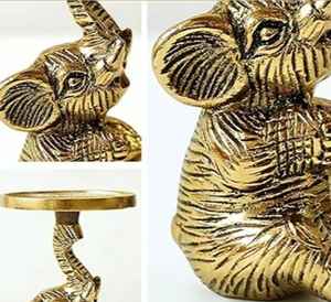 <b>Elephant</b> Pillar For Home Decor <b>Candle</b> Holder With Intricate Handmade Stand for Christmas & Festival High Quality <b>Candle</b> Holder - Product Image 5