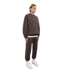 Sweat-shirts unisexes en coton 100% 380g lourd, lavés, coupe classique, doublure en polaire écologique, mode streetwear, hiver, homme - Product Image 1