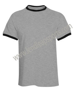 Camiseta deportiva de manga corta con estampado personalizado para hombre, camiseta de poliéster en blanco con logotipo de sublimación, tela de punto con patrón sólido - Product Image 1