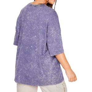 Camiseta de Mujer con Lavado Ácido de Alta Calidad, Colección de Verano, Transpirable, Servicio OEM, Fabricante Personalizado 2026 - Product Image 5