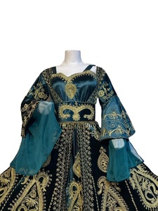 Robe afghane vintage de haute qualité 2025, robe de soirée élégante pour femmes, robe traditionnelle musulmane mi-longue à manches longues, respirante, ODM - Product Image 4