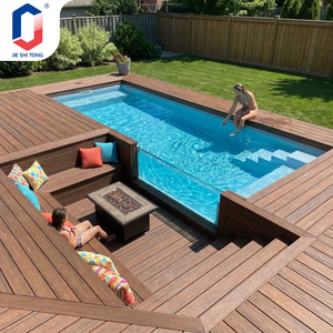 Piscina Modular Prefabricada con Brasero, Piscina Portátil de Fibra de Vidrio - Product Image 1