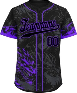 เสื้อเจอร์ซีย์เบสบอลพิมพ์ลายสดใสสไตล์เรโทร & ทันสมัยสำหรับลีก - Product Image 6