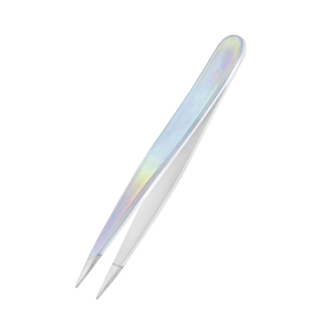 Pinces à épiler à pointe fine en acier allemand, revêtement papier, pour cils, avec taille personnalisée, vente en gros - Product Image 4