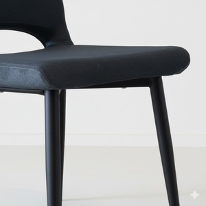 PASCAL Elegant Upholstered <b>Dining</b> <b>Chair</b> Minimalist Metal Legs for Home and Restaurant - Product Image 4