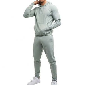NOUVEAU Survêtement d'hiver personnalisé pour homme, doublure polaire respirante, matière éponge écologique, fermeture éclair sur le devant, gris bleu, logo imprimé numérique - Product Image 3