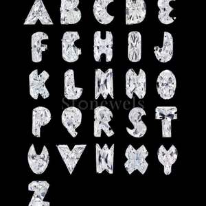 Lettre F Forme Lâche DEF VVS VS1 HPHT CVD 6-7mm IGI GIA Certifié Laboratoire Synthétique Cultivé Alphabet Diamant Fabricant pour Bijoux - Product Image 5