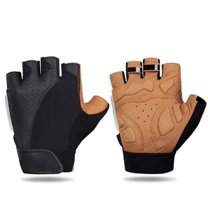 Gants de cyclisme unisexes à doigts entiers avec impression de crâne Gel de silicone résistant aux chocs Protection de la paume rembourrée et durable Lycra MTB Riding - Product Image 5