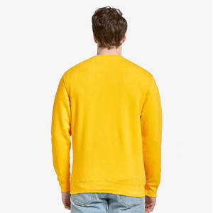 Sweat-shirt à col rond jaune, nouveau logo brodé, sweat-shirt adulte, nouveau sweat-shirt - Product Image 3