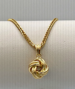 18kGold Pendant Real 18K Collar de oro amarillo Joyería encantadora Joyería de moda chapada en oro para mujeres - Product Image 1