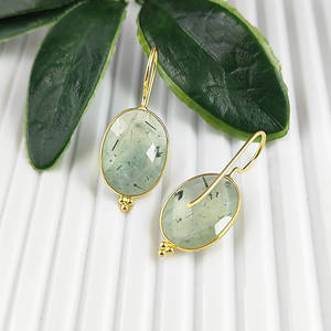 ชุดเครื่องประดับคริสมาสต์ทรงรีอัญมณีสีทองรูปวงรีสำหรับผู้ผลิตอินเดีย - Product Image 6