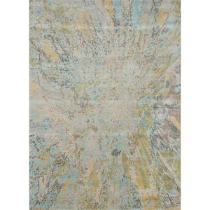 Alfombra Uvenuti de Lana y Seda de Bambú Tejida a Mano con Patrón Abstracto Beige y Marrón para el Hogar LRB-1511 - Product Image 1