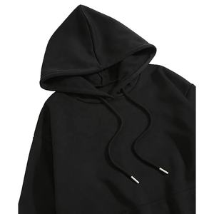 Heavy Can Be Customized Logo Warm <b>Jumper</b> 100% Cotton Solid Color Hoodie Plus <b>Fleece</b> Thick Hoodie for <b>Men</b> - Product Image 2