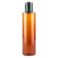 20ml 50ml 100ml 190ml 350ml Bouteille en plastique PET ambré avec bouchon à vis Rechargeable Vide Cosmétique Shampooing Lotion Conteneur Emballage