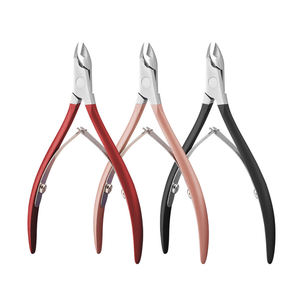 Diferentes estilos de pinzas para uñas de acero inoxidable, calidad sostenible, etiqueta personalizada privada, pinza para cutículas de uñas con apertura de mandíbula ancha - Product Image 3