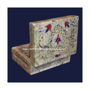 Diseño de pieza hecha a mano de tendencia, producto superior, caja de talla de esteatita de la mejor calidad con brillo Natural pulido para almacenamiento de joyas - Product Image 2
