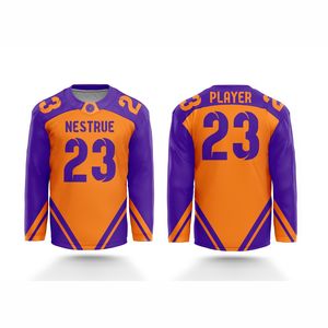 Jersey de Hockey sobre Hielo Personalizado por Sublimación para Hombre y Mujer, Uniforme de Equipo, Servicio OEM, Tejido Transpirable y Duradero, Resistente al Viento y Ecológico - Product Image 1