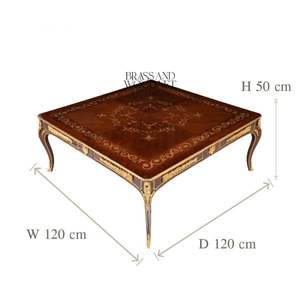 Juego de Mesa de Centro y Mesa Auxiliar de Madera Clásica de Lujo - Product Image 2