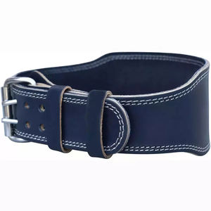 Bajo MOQ Precio de fábrica Cinturón de gimnasio de cuero personalizado Fitness Power Lifting Entrenamiento Hebilla Cinturón de levantamiento de pesas para hombres - Product Image 5