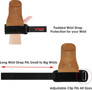 ที่จับมือออกกำลังกายแบบมีโลโก้สั่งทำ อุปกรณ์เสริมสำหรับการฝึกแบบครอสเทรนนิ่งครบวงจร ขายส่งแบบ OEM กันลื่น ทนทาน อุปกรณ์ครอสฟิตระดับมืออาชีพ - Product Image 3