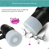 Couvre-bouteille en silicone réutilisable personnalisé de 7,5 cm avec paillettes, écologique, certifié CE, pour bouteille d'eau de sport de 12 à 24 oz