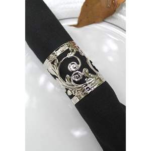 แหวนผ้าเช็ดปากสไตล์ดีไซเนอร์ ยุโรป หรูหรา สำหรับงานแต่งงาน งานเลี้ยงอาหารค่ำ  อุปกรณ์เสริมที่ทนทาน  งานศิลปะ  แต่งด้วยโลหะ - Product Image 1