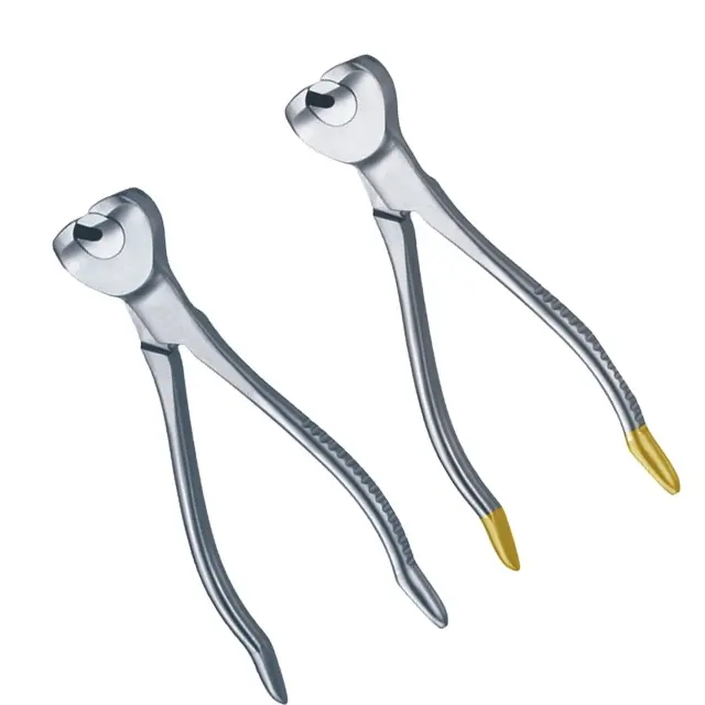 Elmas Pin ve tel kesiciler 16cm toptan Custom Made ortopedik kemik tel kesici keskin kavisli kavrama kolları paslanmaz çelik