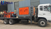 Machine de forage de puits d'eau montée sur camion 200m 260m 300m, équipement de forage d'eau mobile monté sur camion