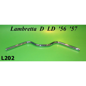 Manillares de Aluminio con Acabado Cromado para Lambretta D+ LD (Mediados de 1956-1957) - Product Image 2