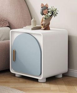 Table de chevet en bois esthétique moderne avec tiroirs pour le stockage de chambre à coucher meubles de maison - Product Image 1