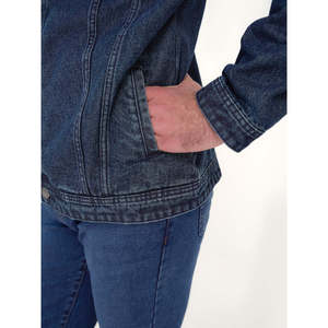 <b>Custom</b> logo KORONIS Casual <b>Denim</b> <b>Jacket</b> with Button Decoration - Product Image 4