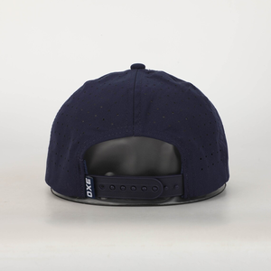 Vente en gros de chapeau en caoutchouc à 5 panneaux découpé au laser Chapeau de golf léger et imperméable avec corde Casquette de golf d'extérieur imperméable - Product Image 4