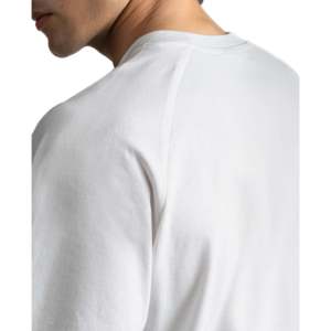 เสื้อยืดแร็กแลนผ้าฝ้ายออร์แกนิคพรีเมียม R32 220GSM สีขาวพื้น พร้อมลายพิมพ์สไตล์เจอร์ซีย์ ผสมใยไผ่ ดีไซน์เรียบง่าย - Product Image 4