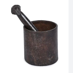 Juego de mortero decorativo de forma redondeada de Metal de aluminio moderno para cocina, herramientas de cocina, molinillo de especias, mortero Mortal - Product Image 1