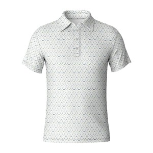 Polo pour homme, élégant, décontracté, motif uni, manches courtes, anti-froissement, jersey de coton uni, golf, pour polos - Product Image 4