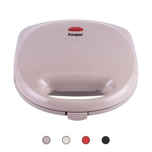Tostapane Elettrico a Doppia Piastra Kooper 750 W, Automatico per 2 Fette, Corpo in Acciaio Inox per Uso Domestico o Alberghiero - Product Image 1