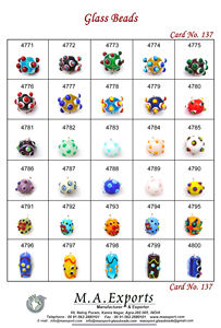 Perles de verre de décoration en pointillés pour la fabrication de bijoux Perles de verre en pointillés de qualité supérieure pour la fabrication de bracelets - Product Image 5