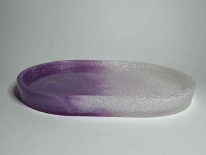 Resin <b>Decorative</b> Tray in Multiple Colors Cosmetic Organizer Home <b>Decor</b> Oval Resin Tray Vanity Tray High Quality - Product Image 2